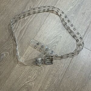 Clear Studded Belt
